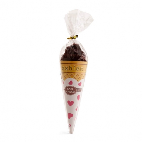 Serviettes en forme de glace au chocolat