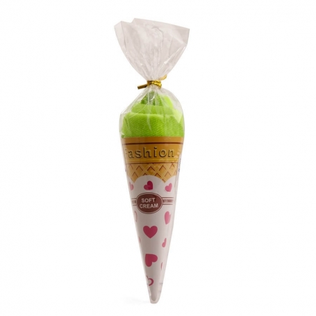 Serviettes en forme de glace vert citron