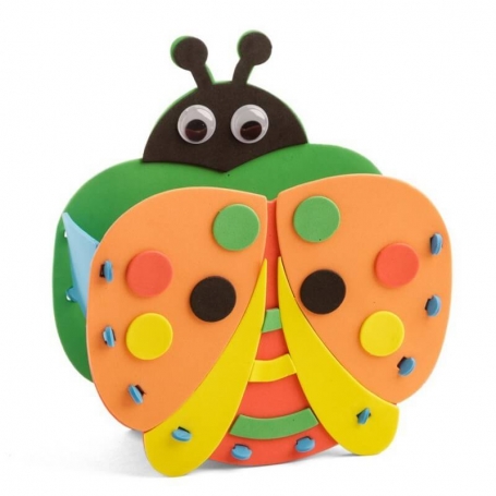 Crayons d'enfants en mousse EVA présentés dans un sac