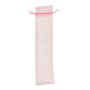 Sac en organza 30x7 cm rose clair