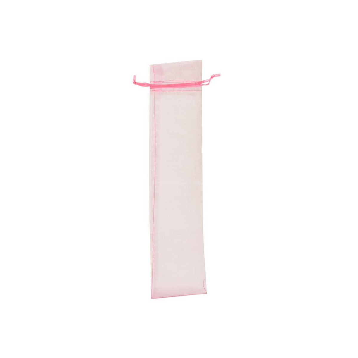 Sac en organza 30x7 cm rose clair