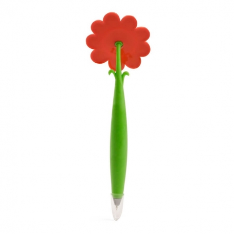 Stylo avec une forme amusante à offrir, forme de fleur avec un visage souriant
