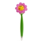 Stylo avec une forme amusante à offrir, forme de fleur avec un visage souriant