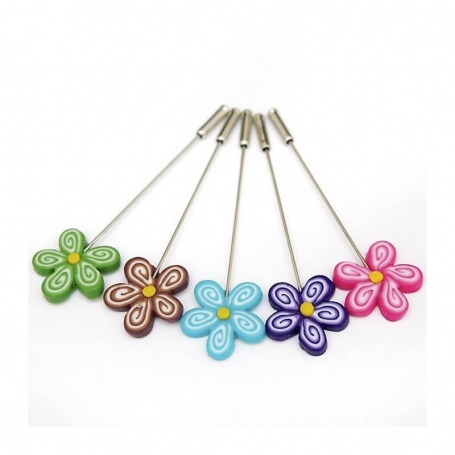 Broches épingles fleurs