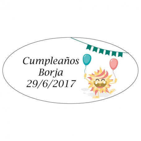 Stickers personnalisés pour anniversaire