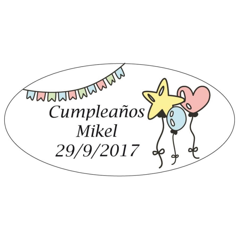 Autocollants personnalisés pour anniversaires