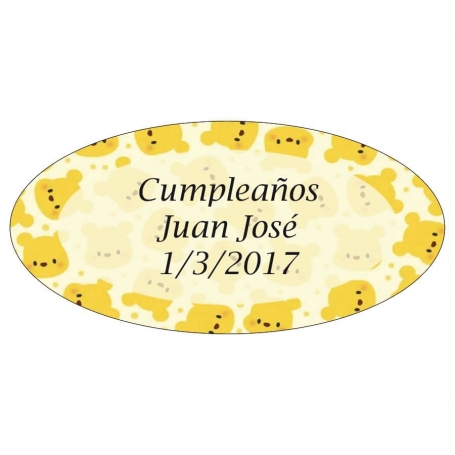 Stickers ovales pour anniversaire
