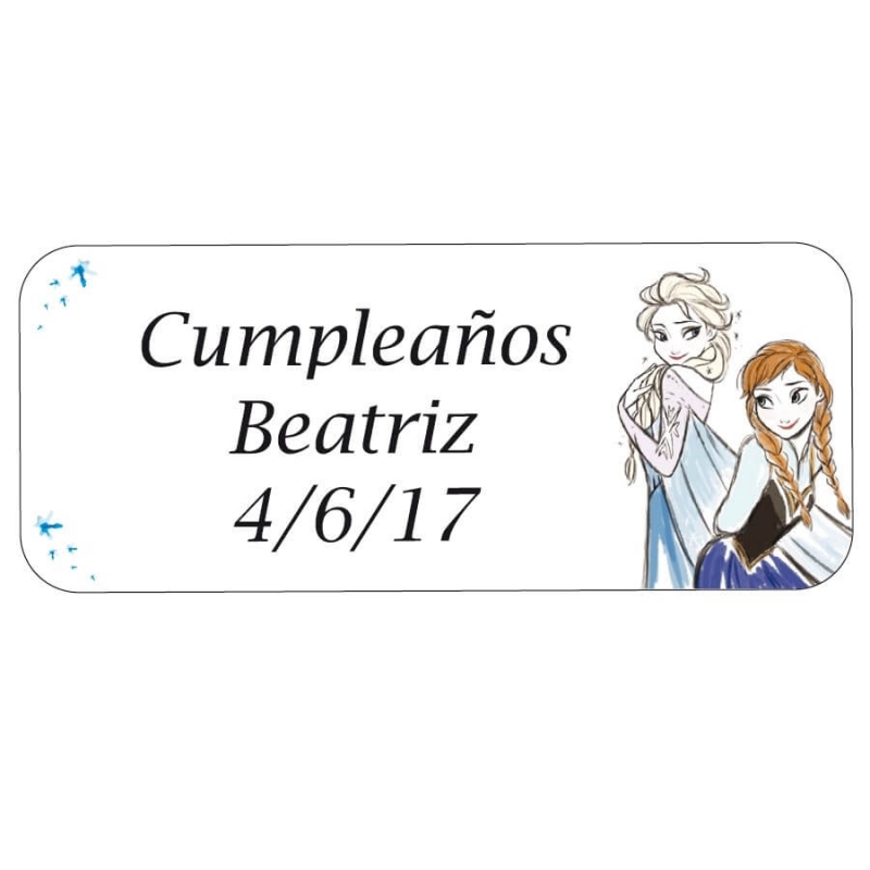 Étiquettes Personnalisées Reine des Neiges Étiquettes Personnalisées Reine des Neiges