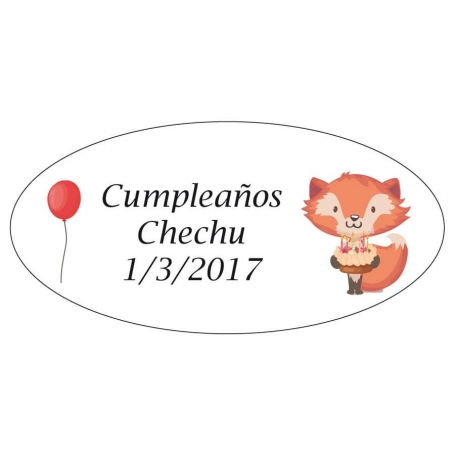 Étiquettes adhésives personnalisées pour cadeaux