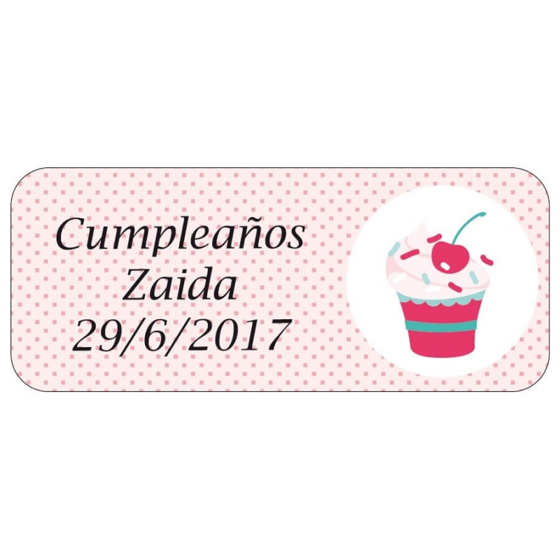 Étiquette d'anniversaire