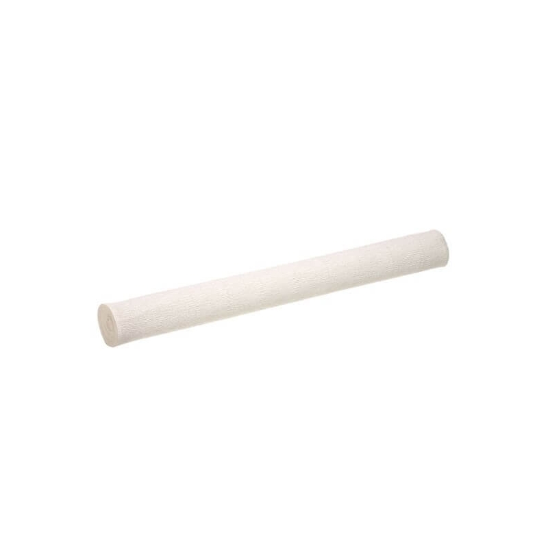 Rouleau de papier crépon blanc