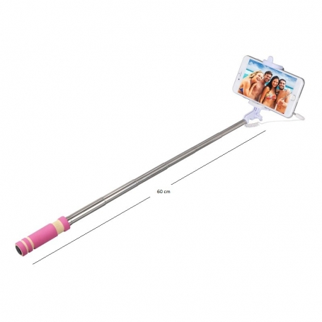 Bâton à selfie rose