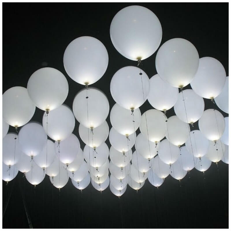 Ballons Blancs LED