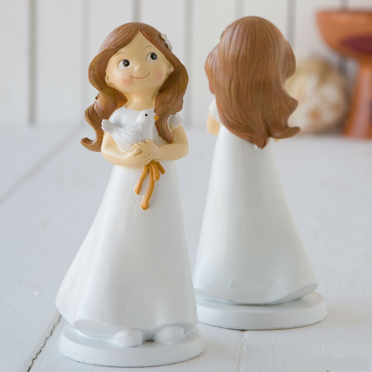 Figurine de gâteau communion fille pas chère
