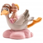 Figurine pour baby shower avec cigogne