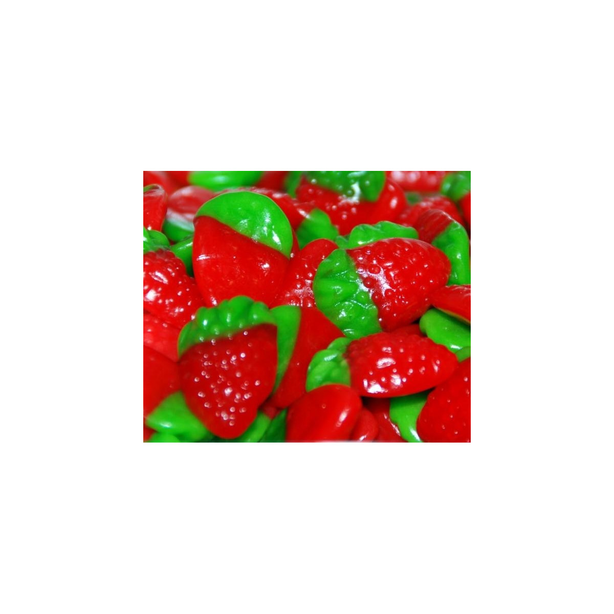 Fraises en gélatine