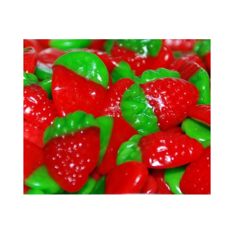 Fraises en gélatine