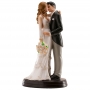 Figurines de mariés élégants pour le gâteau de mariage