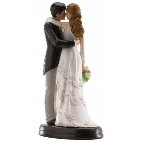 Figurines de mariés élégants pour le gâteau de mariage
