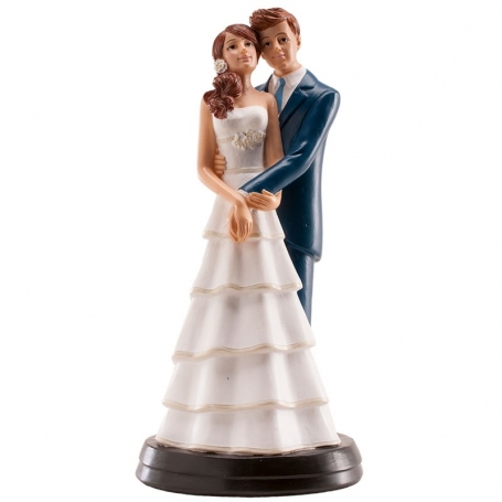 Figurine de mariage tenir par la taille