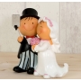 Figurine mariage selfies