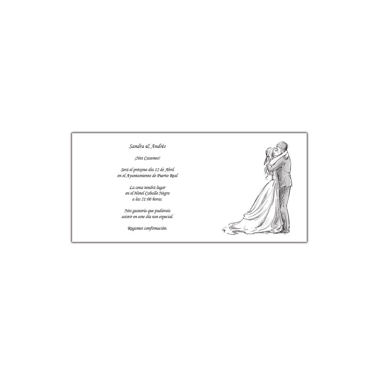 Invitations de mariage simples et élégantes