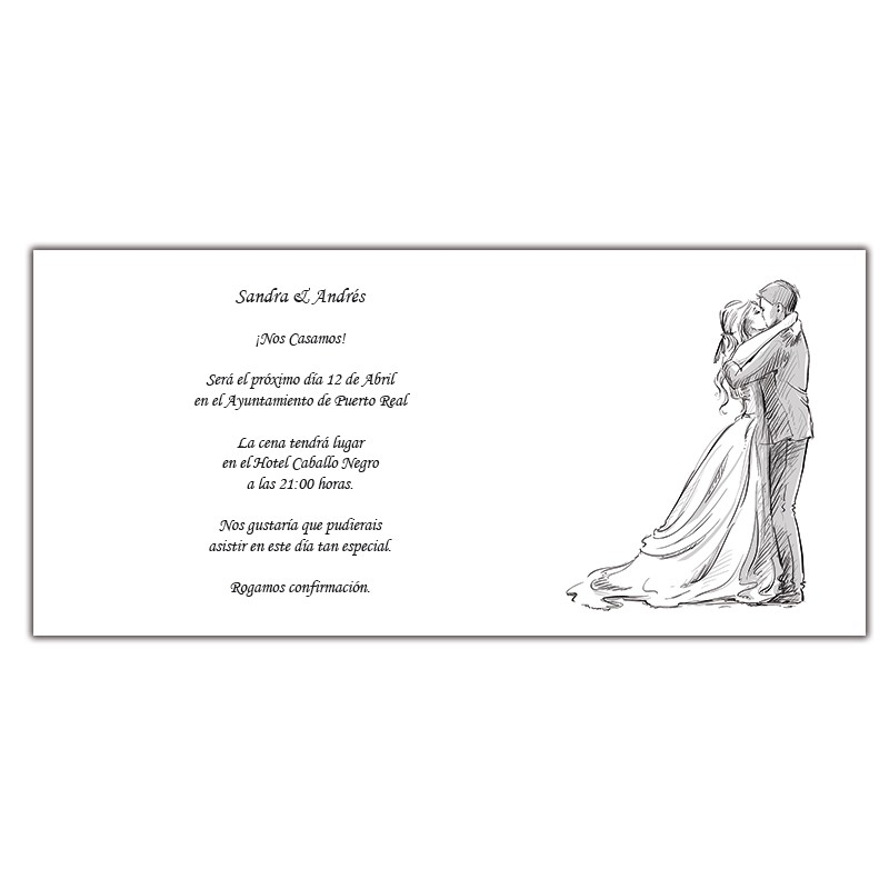 Invitations de mariage simples et élégantes