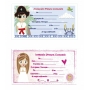 Pack de 10 invitations de communions à personnaliser