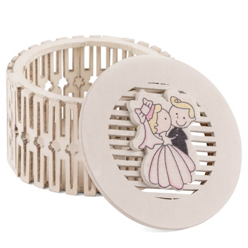 Boîte Mariage en Bois pour Dragées Boîte Mariage en Bois pour Dragées