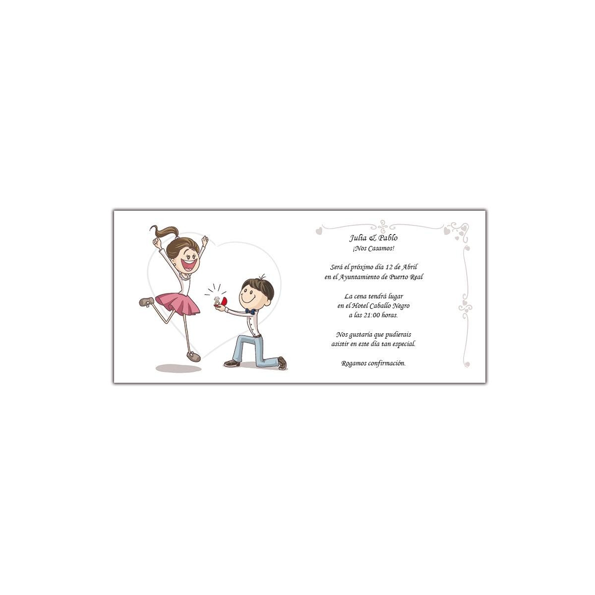 Invitations de mariage amusantes