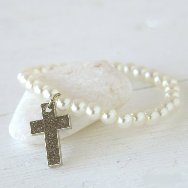 Bracelet perles communion
