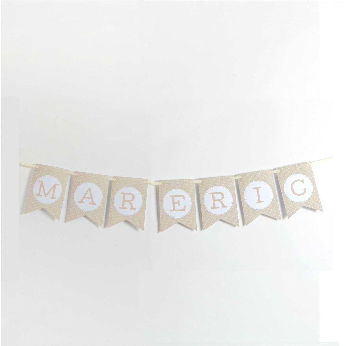 Lettres fanions pour guirlande