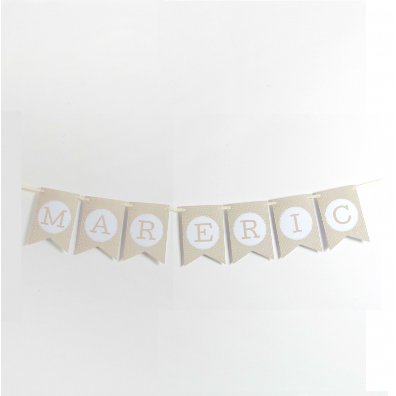 Lettres fanions pour guirlande