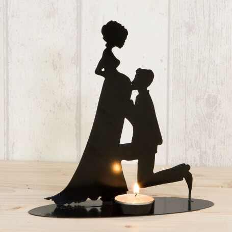 Figure de fiancée enceinte pour gâteau de mariage