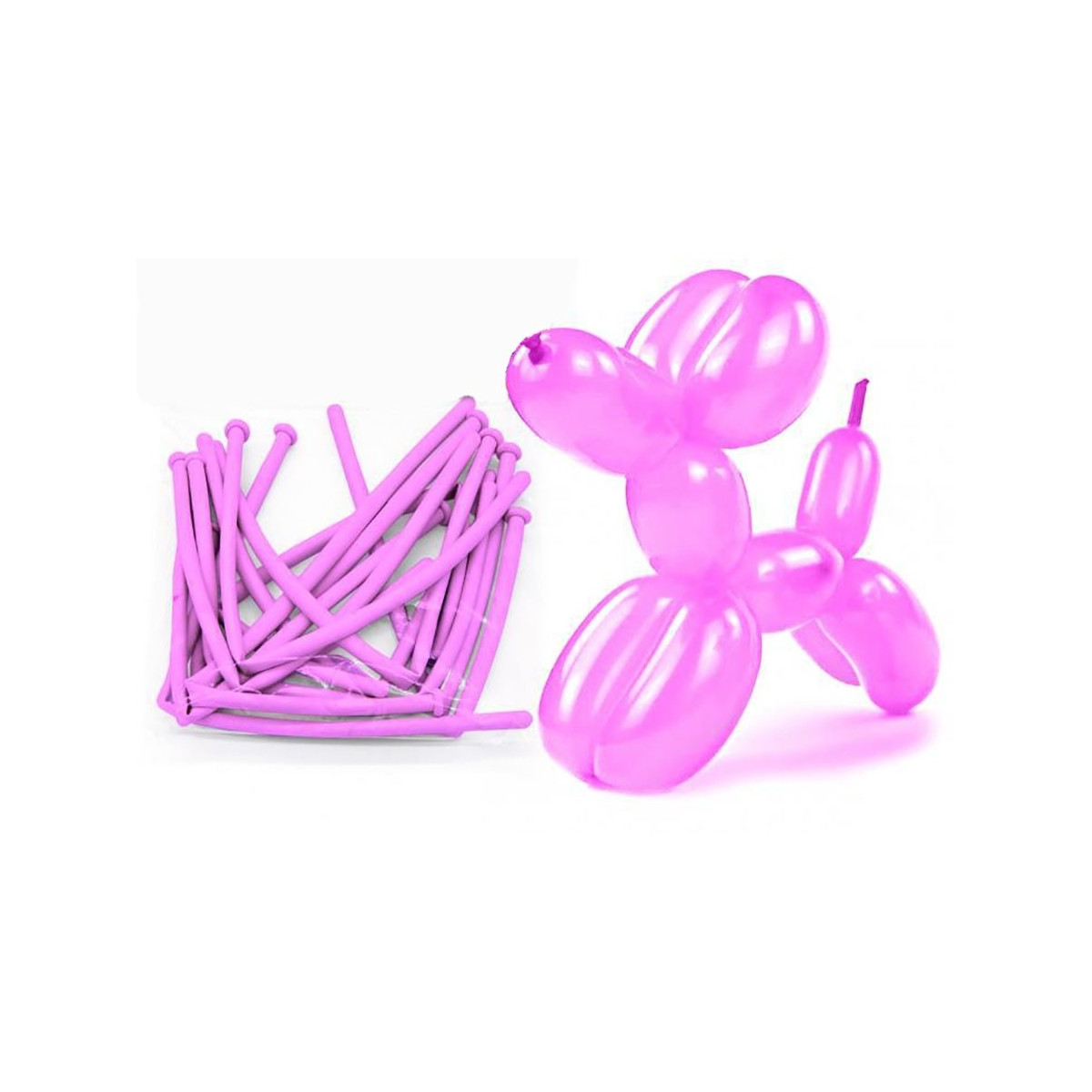 Pack de ballons modelables roses