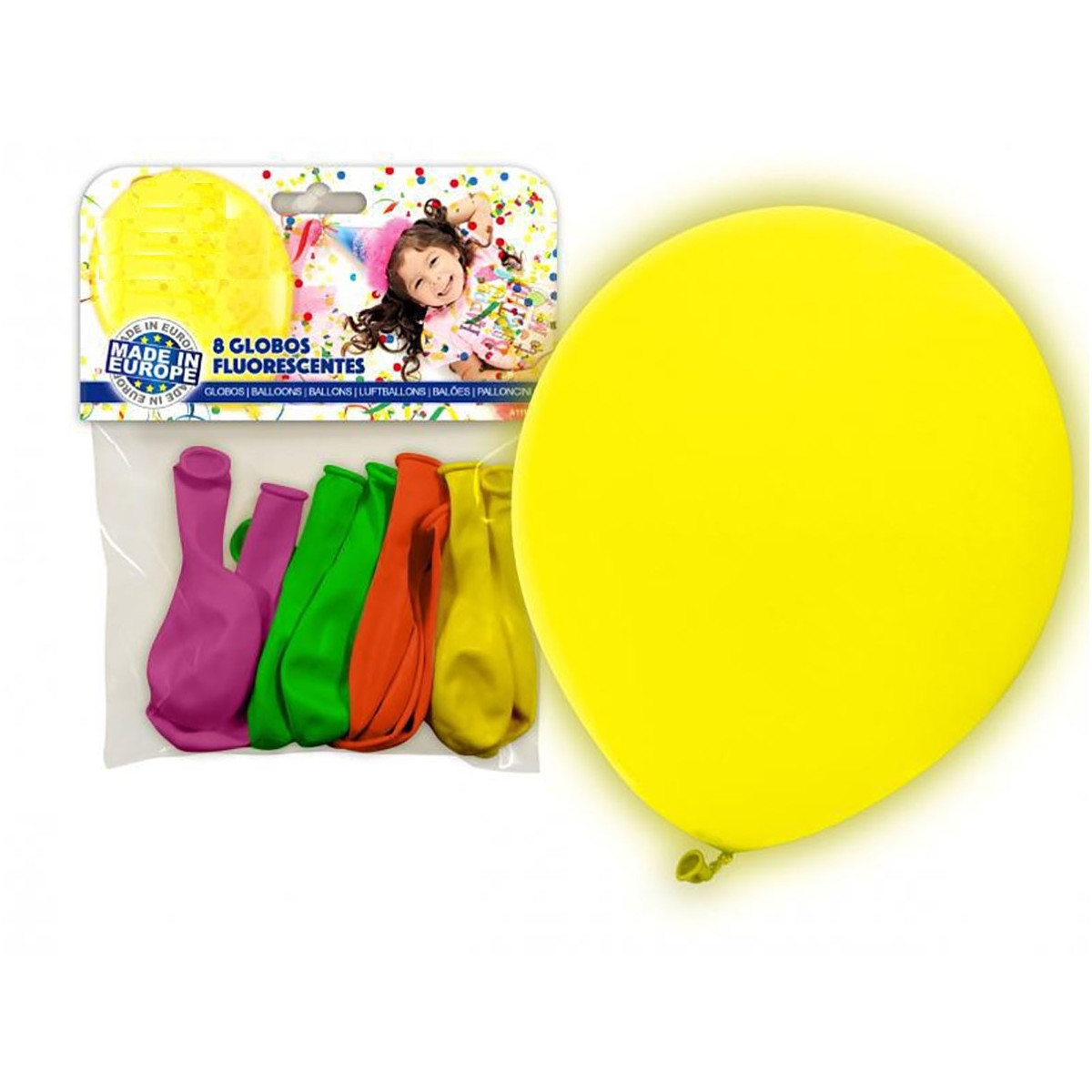 Pack de ballons fluorescents