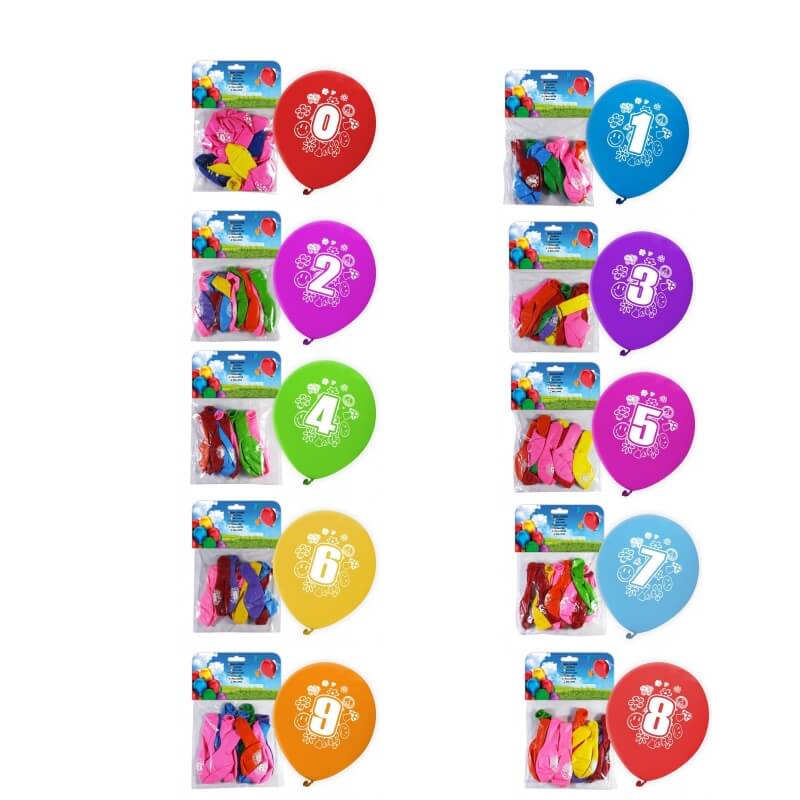 Pack Ballons Impression Numéros Pack Ballons Impression Numéros