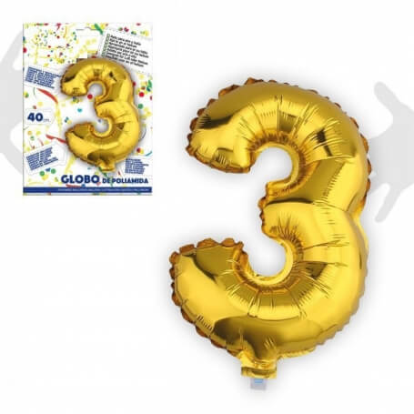 Ballons en chiffres métalliques