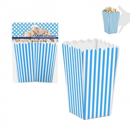 Pack de 3 boîtes pour pop-corn