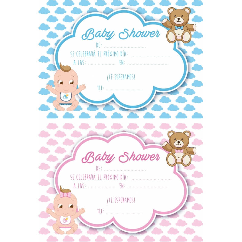 Invitations de baby shower