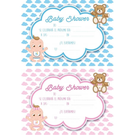 Invitations de baby shower