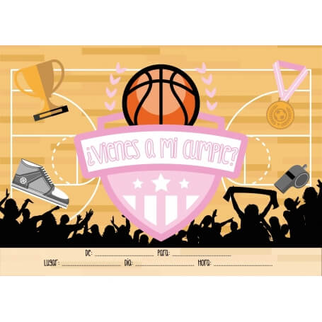 Invitation anniversaire basket-ball