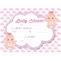 Invitation baby shower jumeaux