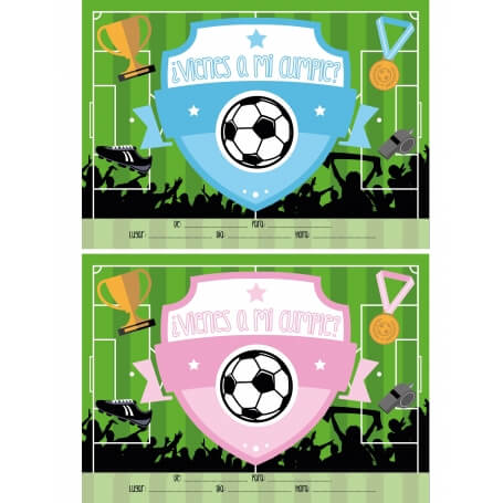 Invitations d'anniversaire de football
