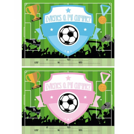 Invitations d anniversaire football