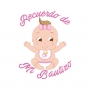Étiquettes autocollantes baptême fille
