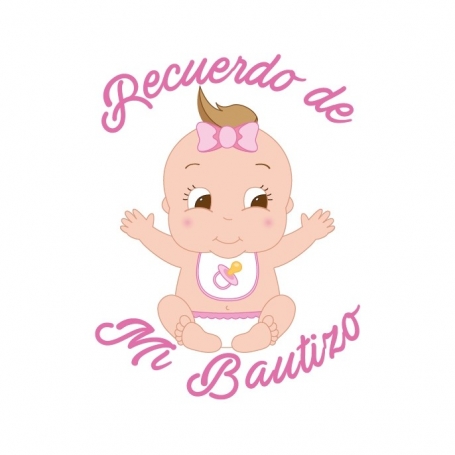 Étiquettes adhésives baptême fille avec défauts