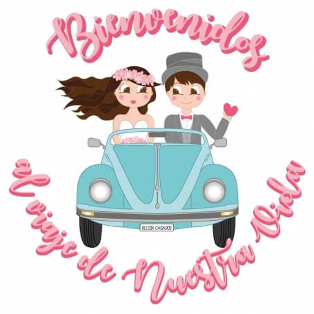 Sticker Original Pour Mariage Avec Possibles Défauts