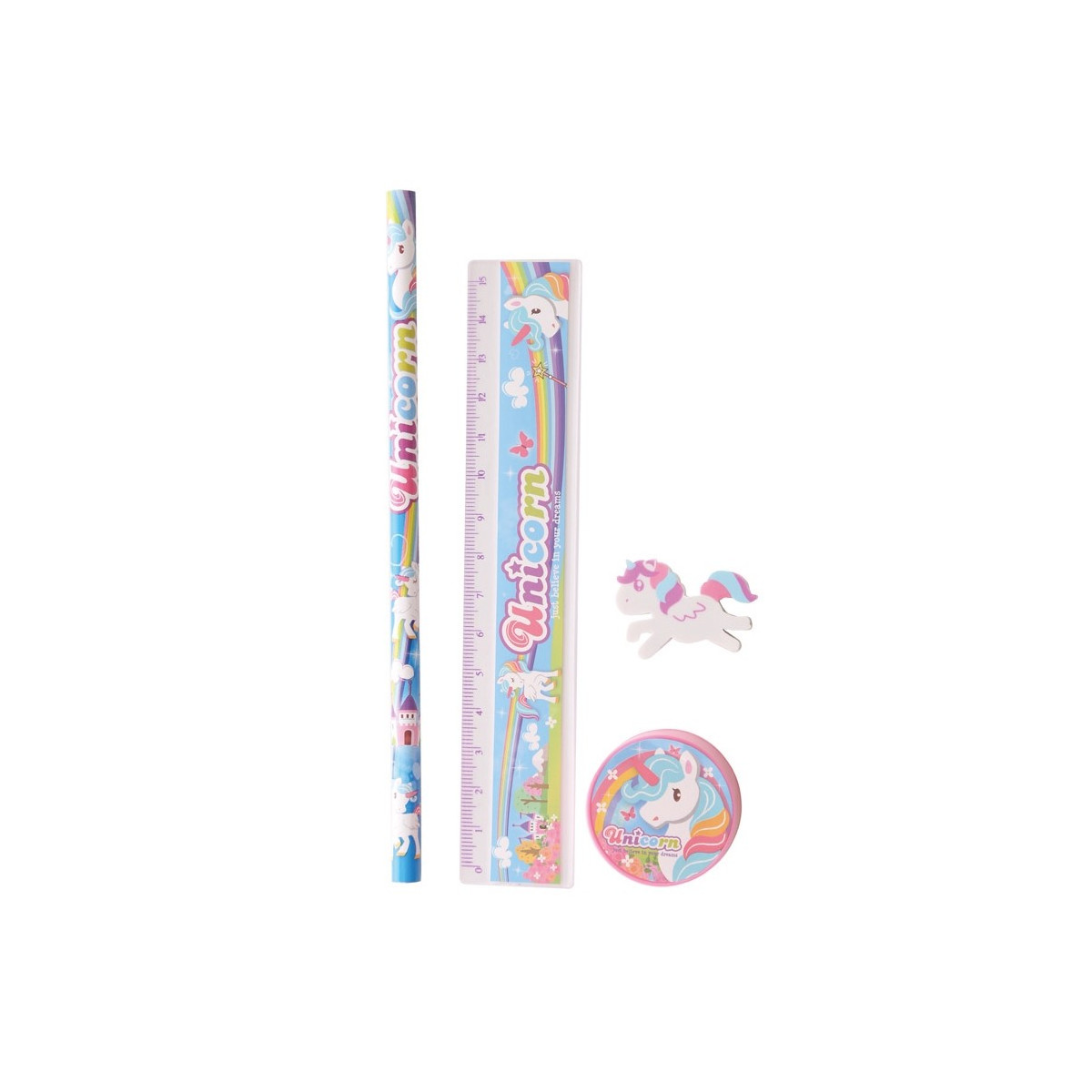 Set papeterie licorne
