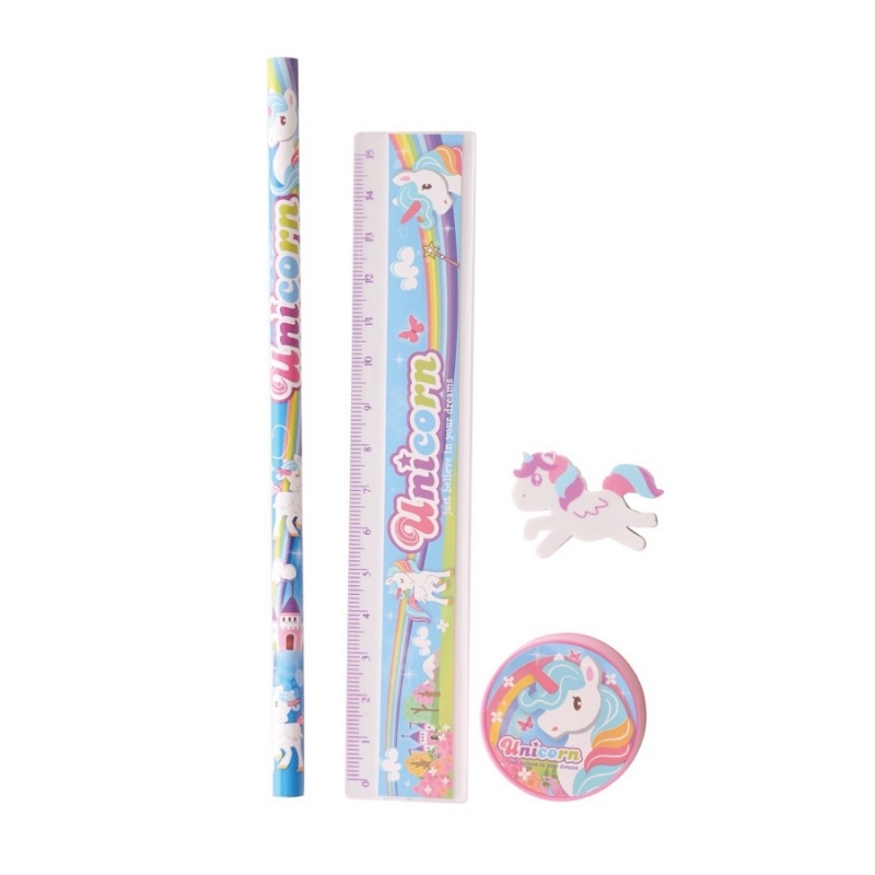 Set papeterie licorne